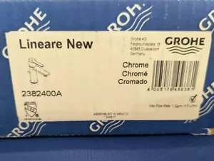 Grohe 2382400A Rubinetto bagno lineare 1,2 GPM foro singolo con scarico in cromo - Foto 1 di 9