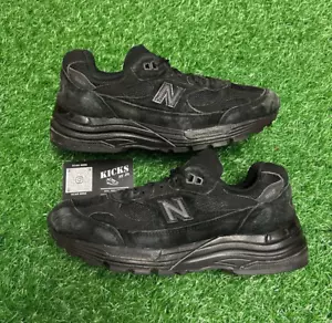 New Balance 992 Triple Black Made in USA Size 6M (M992EA) - Picture 1 of 6
