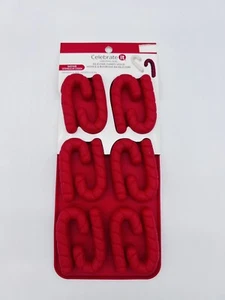 NUOVO CELEBRARLO SILICONE CANNA CARAMELLE CARAMELLE BISCOTTI SAPONE STAMPO NATALE INVERNO - Foto 1 di 5