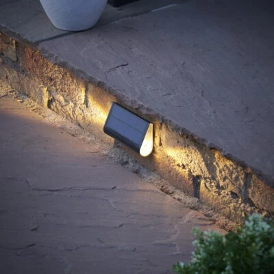 Auraglow Dual-Directional Outdoor LED Solar Step Lights - Image 1 of 4