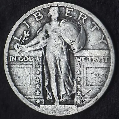 1919-P Standing Liberty Quarter Dollar 25C - COINGIANTS - - Image 1 of 2