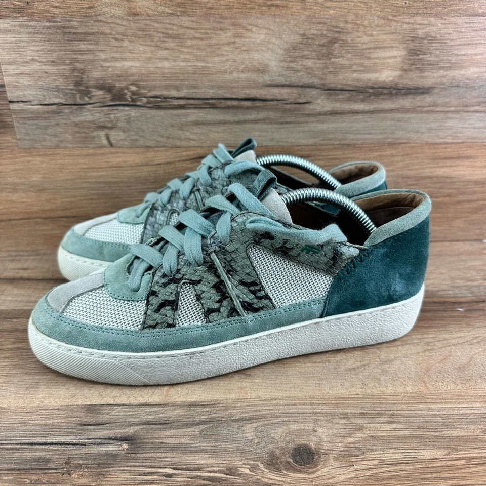 Frye 女式 Webster Overlay 低蕾丝运动鞋玉多码 7.5M — 第 1/4 张图片