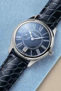 Frédérique Constant - Orologio automatico classico da donna in pelle blu FC-318MPN3B6 - Foto 1 di 9