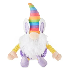 BRAND NEW EASTER RAINBOW GNOME HUGGIE HUGS SOFT PLUSH TOY 9" CUTE STUFFED ANIMAL - Picture 1 of 5