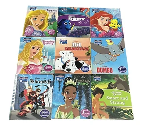 Disney PIXAR Book Lot Story Reader Me Reader Dory Tangled 101 Mermaid Sleeping - Picture 1 of 5