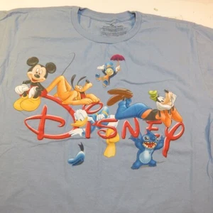 DISNEY STORE DISNEYLAND MICKEY MOUSE GOOFY PLUTO JIMINY CRICKET T SHIRT Mens XL  - Picture 1 of 3