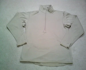 Polatec Gen III Pullover 1/2 Zip Mens Large Beige - Picture 1 of 6