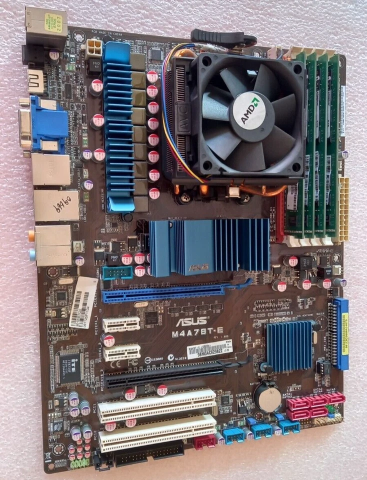 ASUS M4A78T-E/AMD PHENOM II X4 BLACK EDIT. 965 3.4GHZ/SOCKET AM3/DDR3 8GB - Immagine 1 di 4