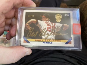 Topps Archives Auto Bert Blyleven Gold Auto 2019 15/27 - Imagen 1 de 4