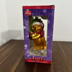 Disney Winnie The Pooh Adorno de Navidad Vidrio Soplado Vacaciones - Imagen 1 de 2