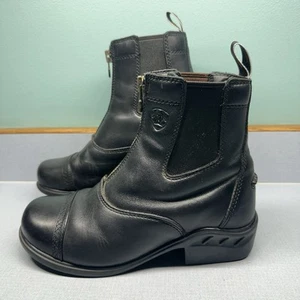 Ariat Heritage RT Zip Paddock Boot Women’s 6B Black Leather Riding 10000803 - Picture 1 of 13