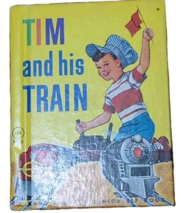 Vintage RAND McNALLY Junior Elf Book 1949 TIM and his TRAIN - Imagen 1 de 6