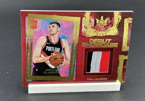 Parche de vitrina debut Donovan Clingan 2024-25 Panini Court Kings RC tricolor - Imagen 1 de 2