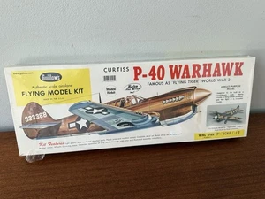 Guillow's #405 Curtiss P-40 Warhawk Flying Tiger Modellbausatz Balsa WWII Flugzeug NEU - Bild 1 von 8