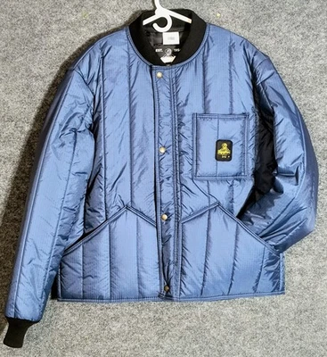 Chaqueta RefrigiWear Cooler Wear Azul Ligera Aislada Ropa de Trabajo Almacenamiento en Frío Foto 1 de 4