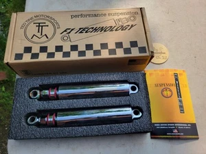 NUEVO para Harley Davidson 87-99 Softail Ted Tine Amortiguadores Traseros Ajustables Cromo #5 - Imagen 1 de 24