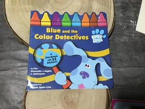 Vintage Blues Clue And The Color Detective Paperback Missing Stickers 1998 - Foto 1 di 5