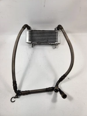 93-99 Ducati Monster 900 M900 Oil Cooler Radiator Line Pipe Hose Housing CLEAN!! - Image 1 of 2