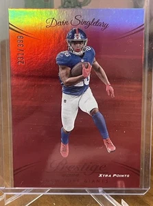 2024 Panini Prestige Devin Singletary Xtra Points Red 221 Bills Giants /399 - Picture 1 of 2