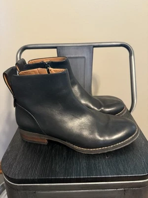 Franco Sarto A-Lori Botines Mujer 7.5 Negro Cuero Cremallera Lateral Clásico Foto 1 de 4