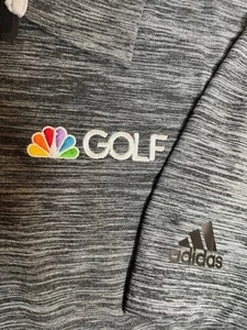 Men’s Adidas Golf S/S Polo Athletic Shirt Large L - NBC Golf - Polyester - Picture 1 of 5