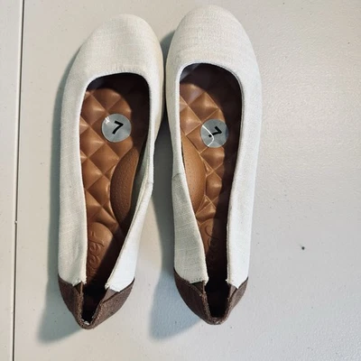 Reef Bella Costas Tropic Ballet Flats Size Women’s 7   Tan  Gold Tweed - Image 1 of 4