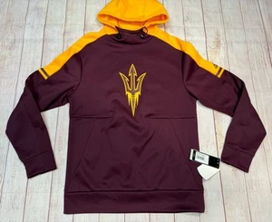 Adidas Arizona State ASU Sun Devils Zip Team Issued Hoodie Gr. S Climawarm - Bild 1 von 7