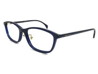Armações de óculos Gucci GG1356OJ 004 azul marinho retangular aro completo 55-16-140 - Imagem 1 de 4