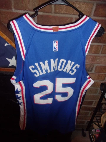 BEN SIMMONS Brotherly Love Phila 76ers Sixers Nike Authentics Jersey Sz 48 +4 Cover