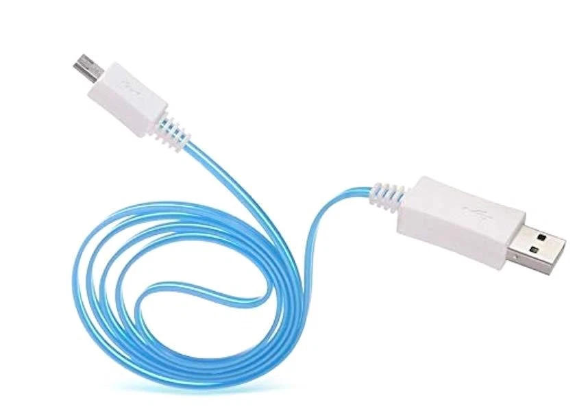 LED light-up MICRO USB data charger power charge cable for Samsung S6 S7+ HTC LG - Image 1 of 4