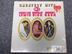 JERRY LEE LEWIS, JOHNNY CASH - GREATEST HITS VOL 2 RECORD, LP, VINYL W/Shrink - Picture 1 of 3