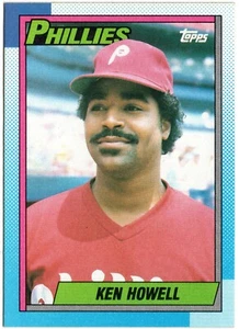 1990 Topps #756 • Ken Howell • Philadelphia Phillies Baseball Card - Picture 1 of 2