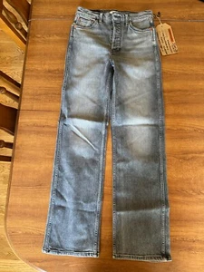 Re Done Jeans 90s High Rise Loose Gr. 26 Button Fly in Silver Fade - Bild 1 von 7