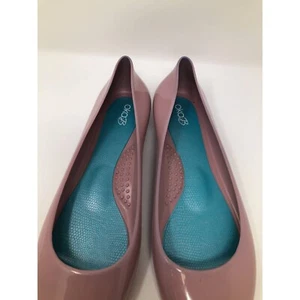Oka-B flache Damenschuhe Taylor Jelly Ballerinas rosa Gummi Slipper wasserdicht USA 9 - Bild 1 von 11