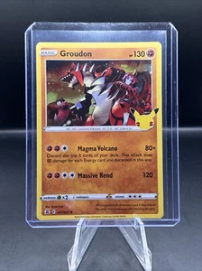 Pokémon TCG - Celebrations - GROUDON HOLO 017/025 CLASSIC COLLECTION MINT - Picture 1 of 3