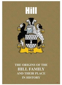 Hill English Surname History Booklet with Historical Facts of this Famous Name - Bild 1 von 2