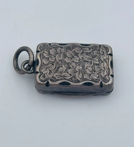 Colen Hewer Cheshire Antique Chester English Sterling Silver Vinaigrette Cover