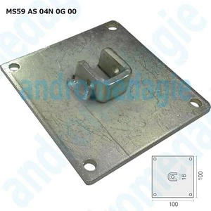 SOPORTE CUADRADO - CUADRADO 16 MM GALVANIZADO Montaje de motores tubulares - Imagen 1 de 1