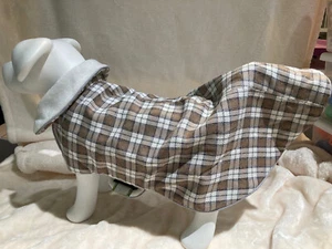 Yap Wrap BROWN PLAID dog coat large - Picture 1 of 7