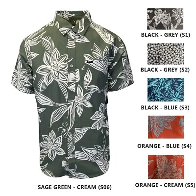 O'Neill Men's Shirt Shoreside Short Sleeve Printed Flowers Shirt - Image 1 of 4