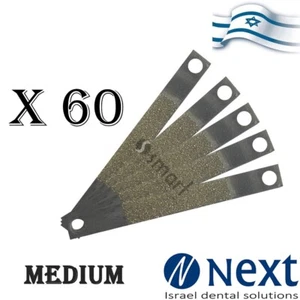 Dental Proxicut Diamantstreifen Medium restaurativer kieferorthopädischer Komposit 60 Stück - Bild 1 von 2