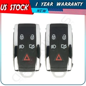 2 Remote Car Key Fob for Jaguar XF 2010 2011 2012 2013 KR55WK49244 5 Buttons - Picture 1 of 10