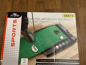 Crane Sports Golf Putting Mat Portable Auto Ball Return Function Practice Train - Picture 1 of 7