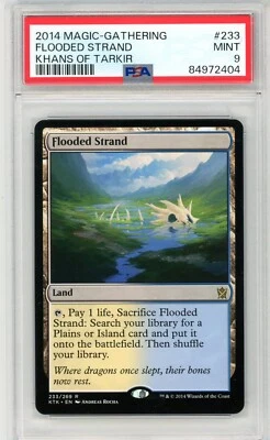 Flooded Strand - Khans Of Tarkir - MTG Graded PSA 9 Mint - (POP 1) - None Higher - Image 1 of 2