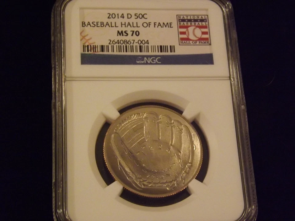 2014-D    50 C  Early Releases   Baseball Hall Of Fame   NGC MS 70 - Image 1 of 2