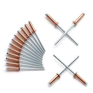 Harskiyer 3/32 X 5/16 Red Copper Pop Rivets Assortment - 60pcs, Aluminum Rivets - Picture 1 of 4