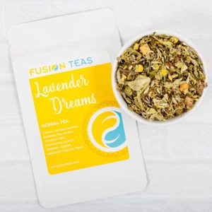 Lavender Dreams Herbal Tea - Premium Loose Leaf Blend - Fusion Teas - Picture 1 of 4
