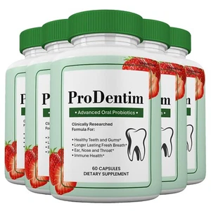 ProDentim Capsules, Prodentim Supplement for Teeth And Gums Health (5 pack) - Picture 1 of 6
