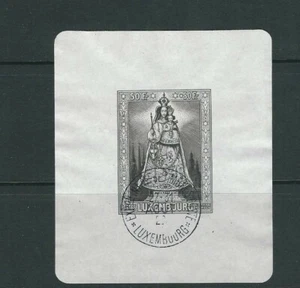 LUXEMBOURG 1945 OUR LADY of luxembourg souvenir sheet (Sc B126) VF USED L2 - Picture 1 of 1