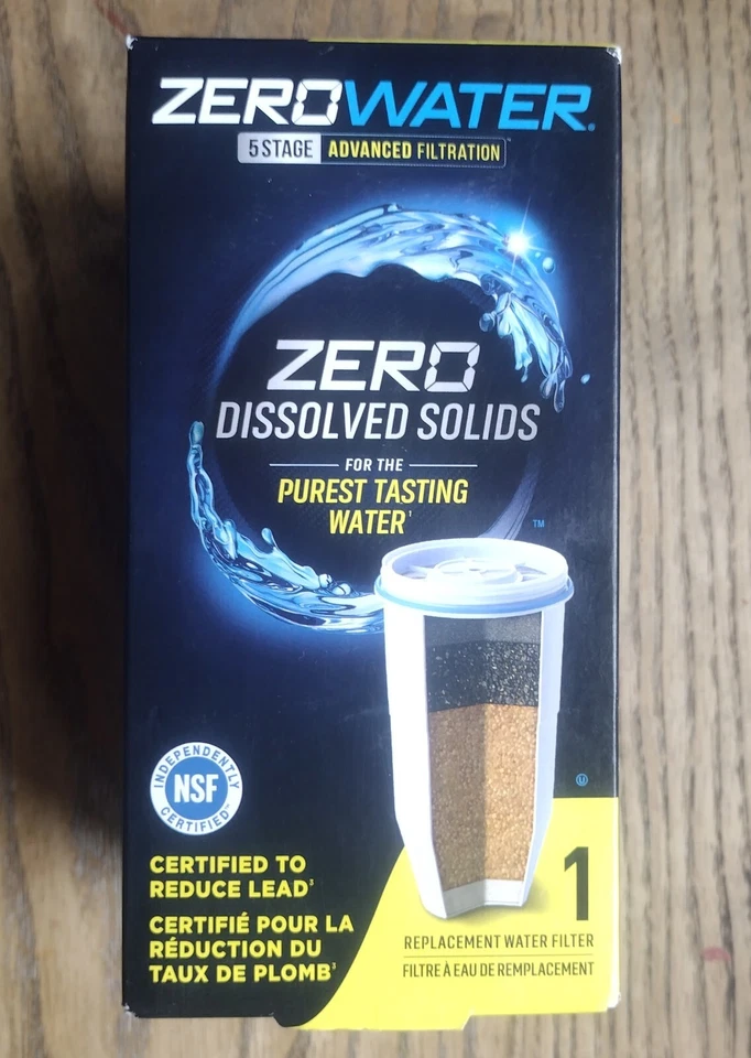 Authentic Zero Water (1 Pack) 5 stage Advanced Filtration Replacement Filters - Image 1 of 3